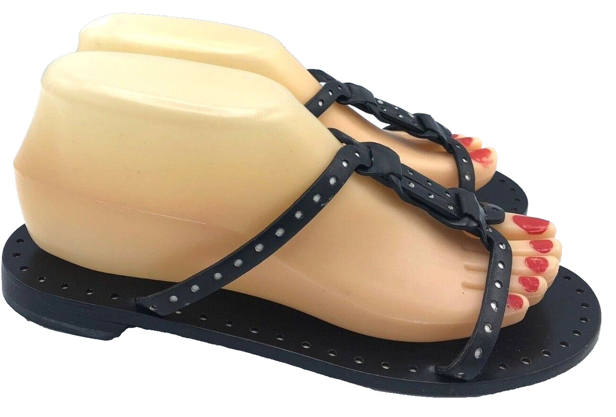 Jil Sander Black Leather Ladies Sandals Size 36 1/2 View 6