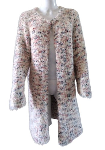 Solitaire By Ravi Khosla Cardigan Women XL Multicolor Super Soft Open Front