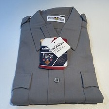 Flying Cross Women's FX STAT Law Enforcement Shirts Silver Grey Size 48