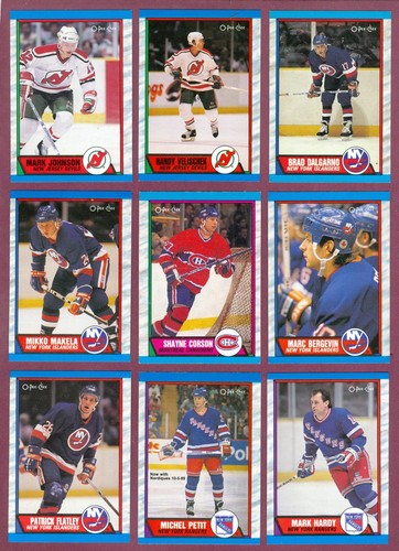 1989-90 OPC O PEE CHEE NHL HOCKEY CARD 221-330 & BOX BOTTOM & WRAPPER SEE LIST - Picture 48 of 255