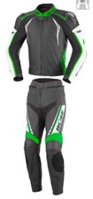 BÜSE Silverstone Pro Lederkombi, zweiteilig, Schwarz-Grün, DXXL / 44