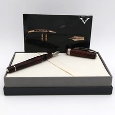 Visconti Voyager Red Ripple Style Fountain Pen Limited Edition 34/300 Ex Cond