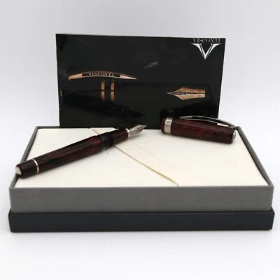 Visconti Voyager Red Ripple Style Fountain Pen Limited Edition 34/300 Ex Cond - Image 1 of 4
