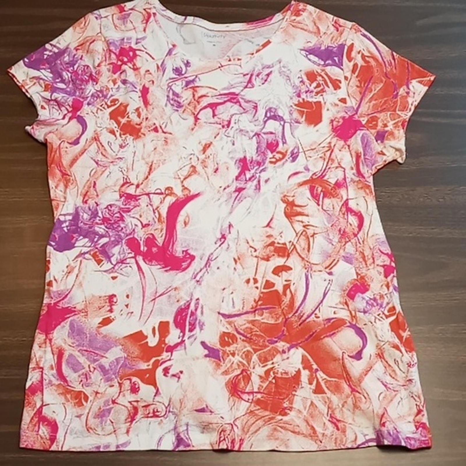 Relativity Bright Splatter Pattern Tee XL - image 1