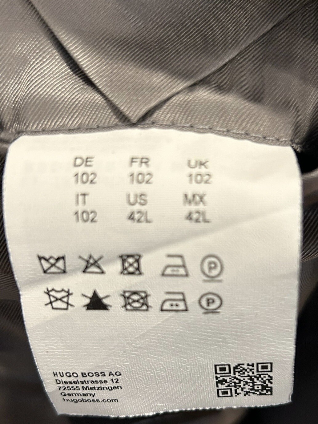 HUGO BOSS Johnstons Lenon Blazer SIZE 42L Reda Super 100 Virgin Wool Gray Jacket thumbnail 19