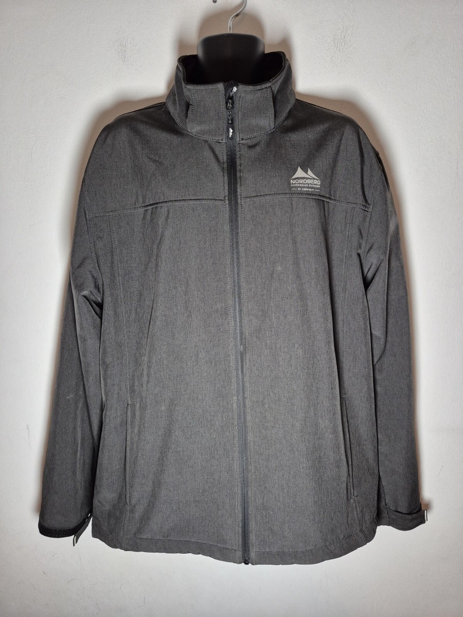 Nordberg Norwegian Grey Outdoor Jacket 3XL Fleece Lining No Hood