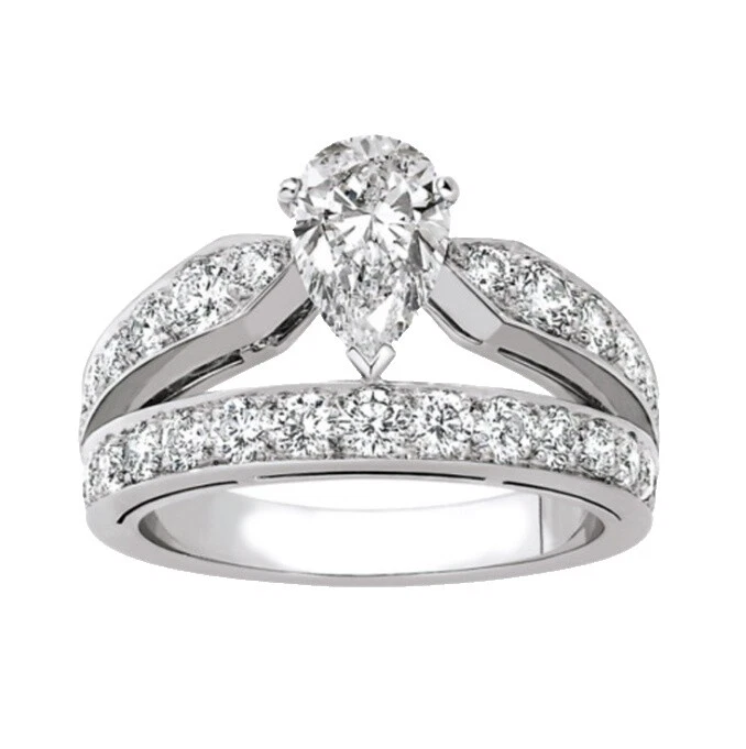 Band White Gold Filled Fashion Rings