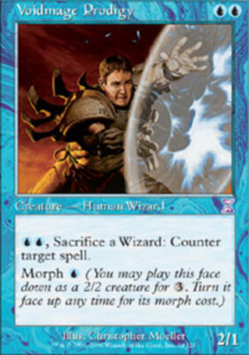 Voidmage Prodigy Magic mtg Heavy Play, English TimeShifted x1