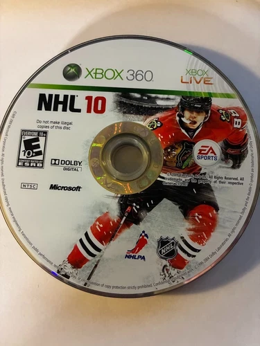 NHL 10 (Microsoft Xbox 360, 2009) NO TRACKING!
