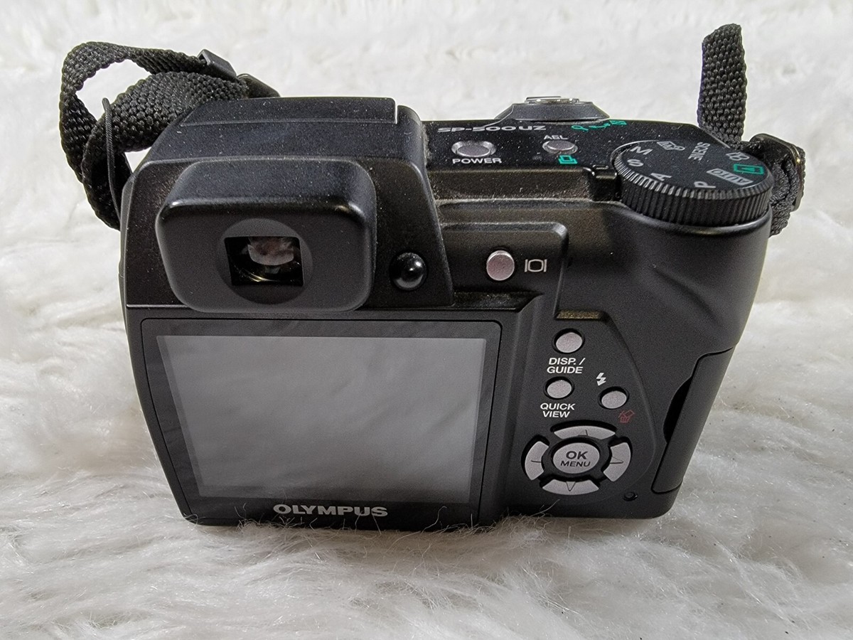 Olympus SP Series SP-500 UZ 6.0MP Digital Camera - Black Olympus SP Series SP-500 UZ 6.0MP Digital Camera - Black