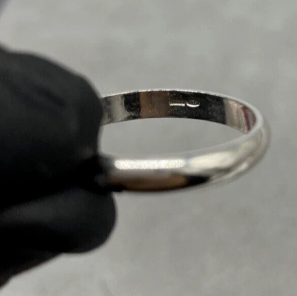 Anello Donna Uomo Fede Fedina fermanello Argento 925 italiano misura 24 elegante - Immagine 2 di 4