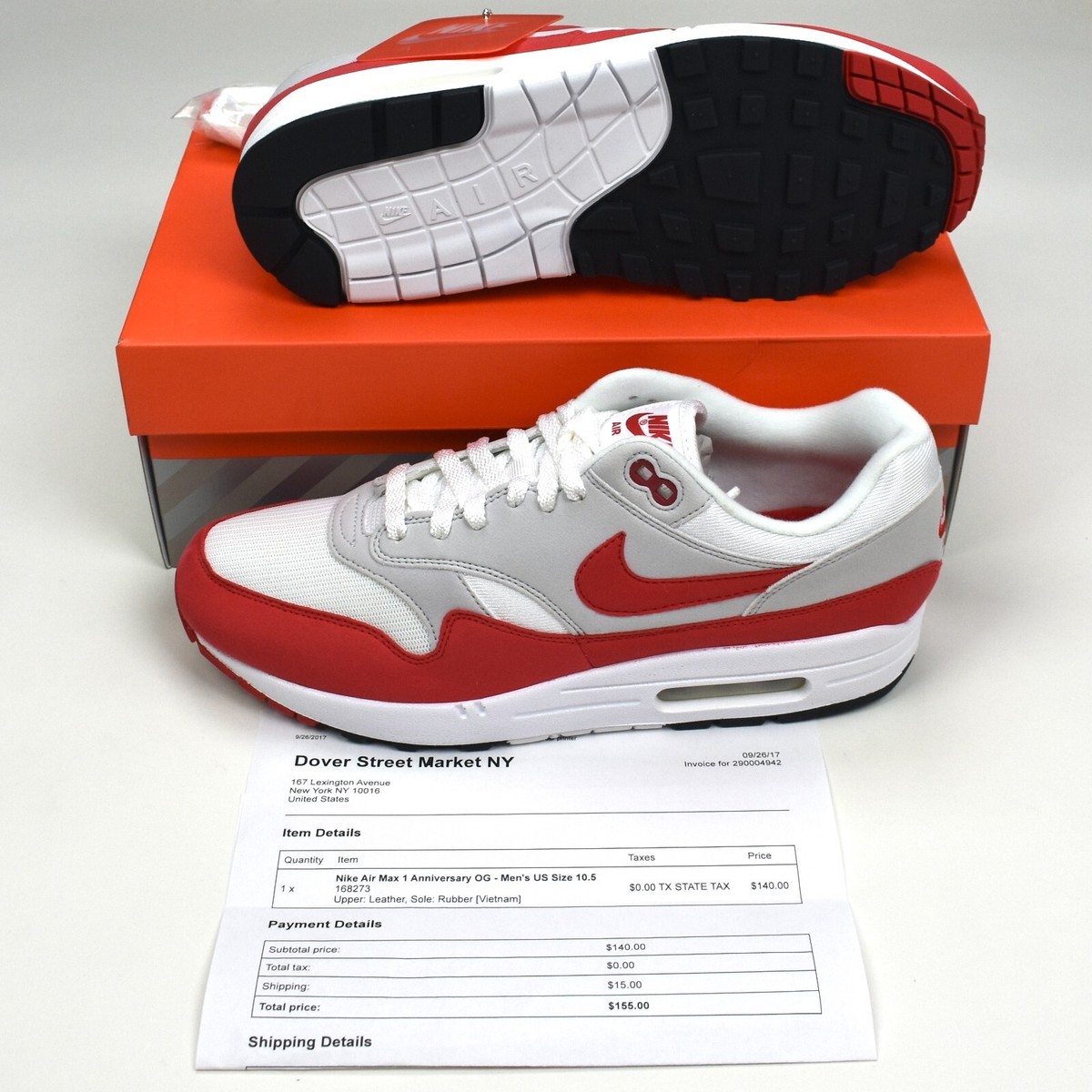 Nike Air Max 1 OG colorway anniversary red men’s Nike Air Max 1 Anniversary  main image 2