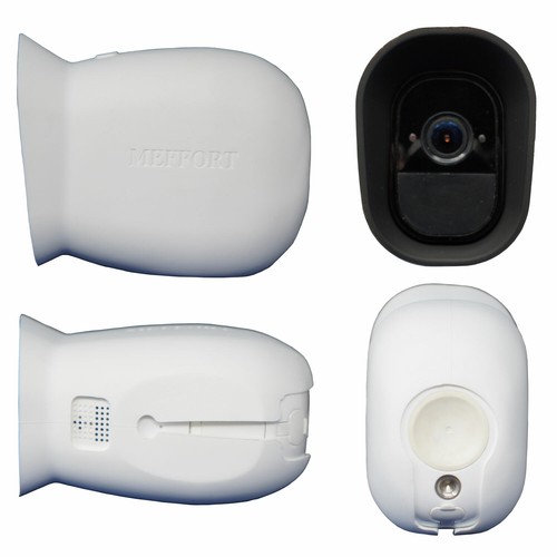 Arlo Silicone Case Cover for Arlo Pro & Arlo Pro 2 Security Cam - White 3 Pack - Picture 3 of 4