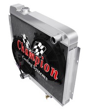 Kr Champion 4 Row Radiator W 2 10 Fans For 1965 1966 Ford Galaxie V8 Engine Kr Champion 4 Row Radiator W 2 10 Fans For 1965 1966 Ford Galaxie V8 Engine