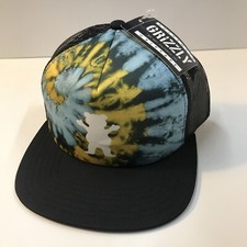 Authentic Griptape Grizzly Bear Trucker Hat Tie-Dye