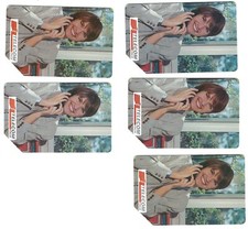 G 477 C&C 2450 5 SCHEDE USATE TELEFONO PUBBLICO CON VARIANTI ALFANUMERICHE