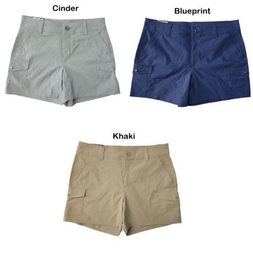 Eddie Bauer Ladies 5" Inseam 2-Way Stretch Snap-Close Side Cargo Pocket Shorts