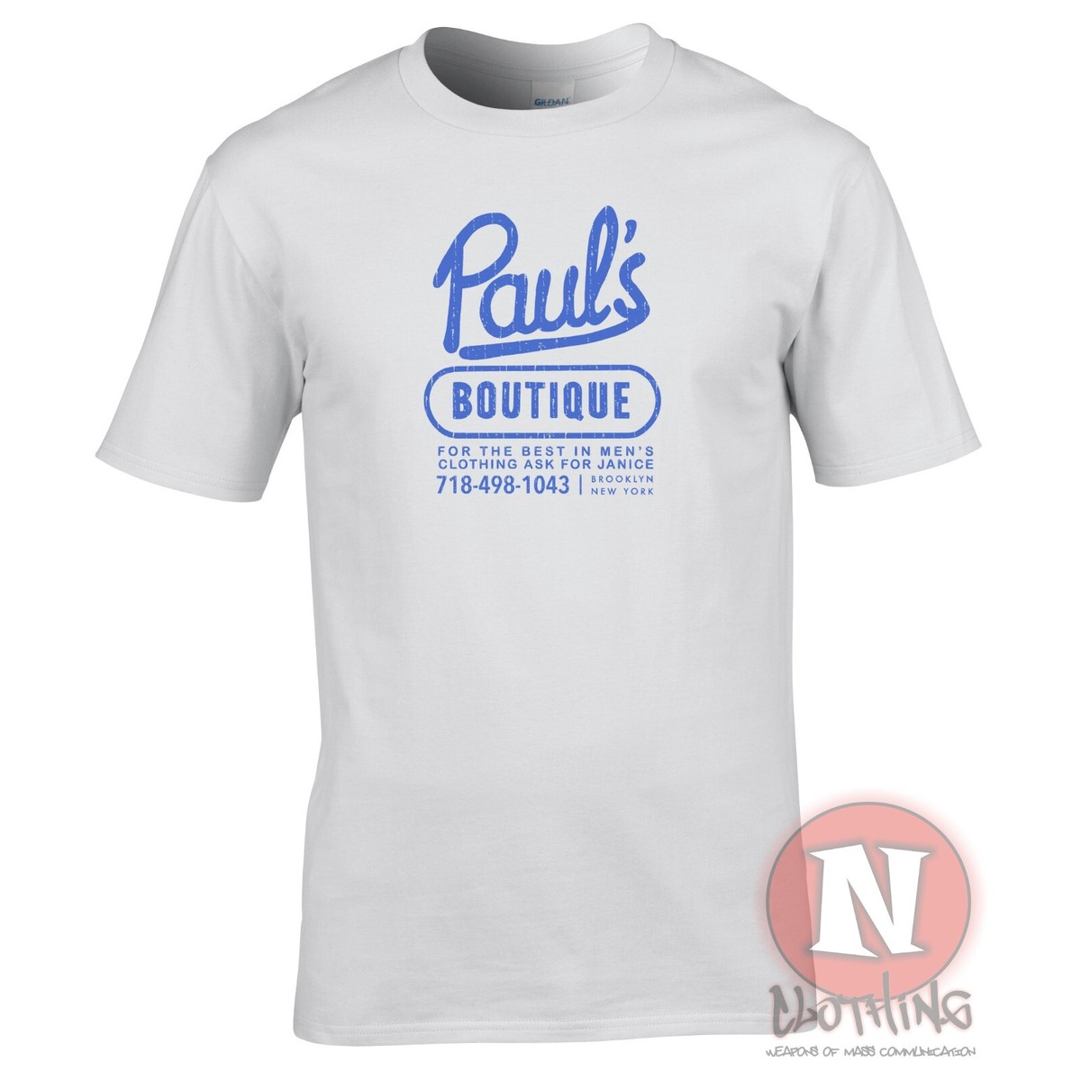 BEASTIE BOYS 「Pauls boutique」Tシャツ Beastie Boys Official ”Paul's Boutique” T-Shirt - [GROPE IN
