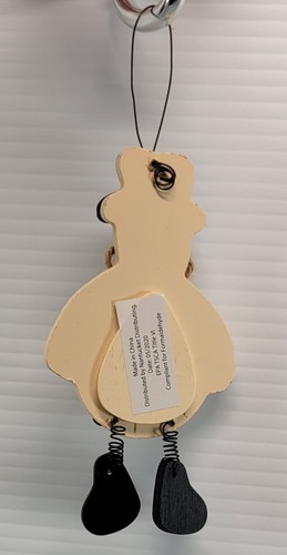 L) Nantucket Verteiler Weihnachten Urlaub Holz Schneemann Ornament - Bild 6 von 9