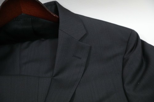 #207 HUGO BOSS Gray Pasini2/Movie2 Two Button Striped Suit Size 42 R - Picture 7 of 7
