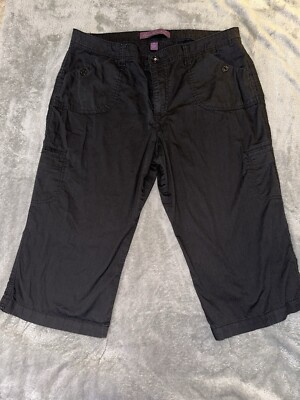Gloria Vanderbilt Cargo Capris Womens 16 Petite Hiking Travel
