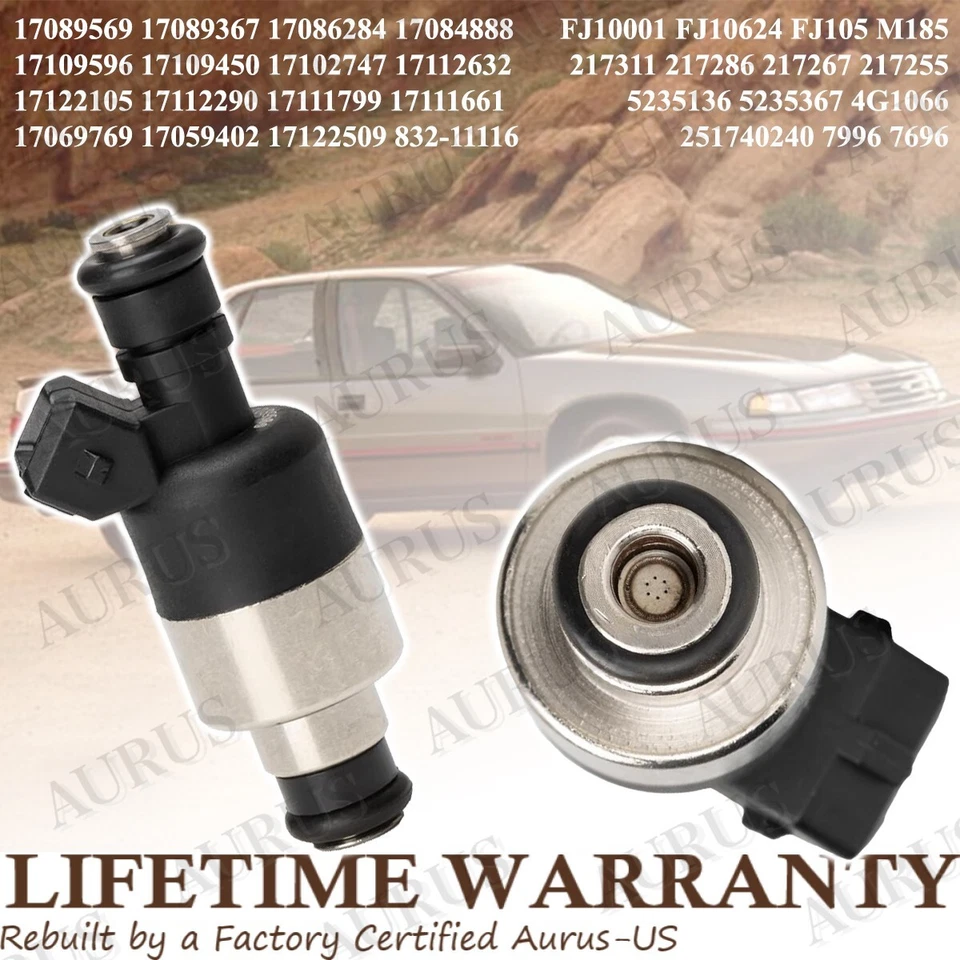 x1 OEM ROCHESTER Fuel Injector for 1987 88 1989 Oldsmobile Cutlass Cruiser 2.8L - Image 2 of 4