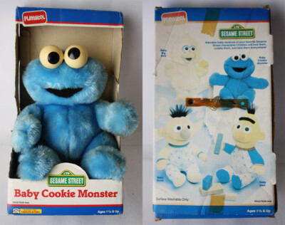 RARE VINTAGE 1990 SESAME STREET BABY COOKIE MONSTER 11