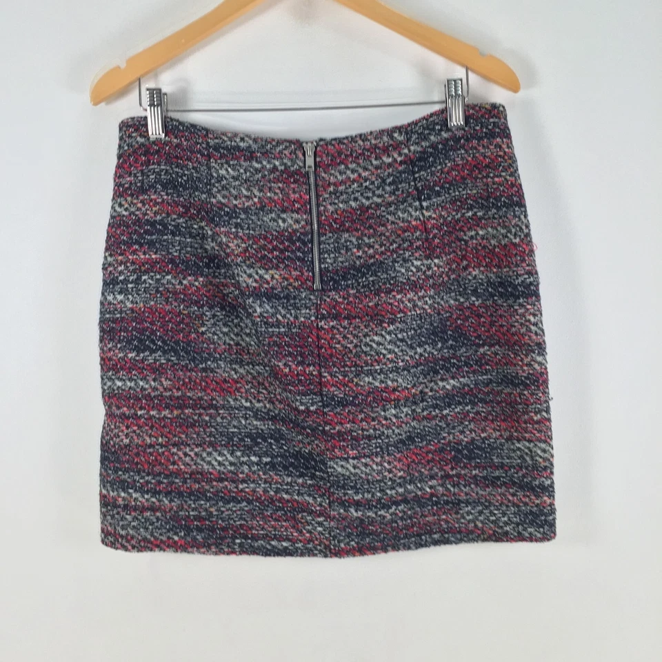 Esprit skirt 12 womens pencil mini tweed multicolour marle zip 102612 - Image 3 of 4