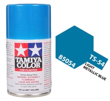 Tamiya 85054 TS-54 Light Metallic Blue Lacquer Spray Paint 100ml - US
