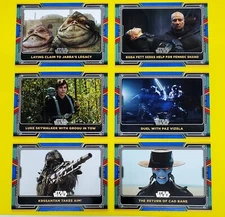 2022 Topps Star Wars The Book of Boba Fett Blue Parallel Card #s 1-100 You Pick