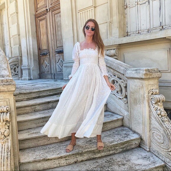 ワンピース Lumignon Bijou collar lace tiered dress btw22024lbr_ivory_front.jpg