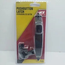 ACE Pushbutton Latch Handle Set Screen/Storm Door COLONIAL Black #5437520