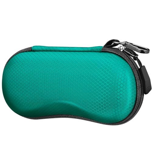 Sunglasses Case for Men and Women - Hard Shell Shockproof Sport Glasses Green