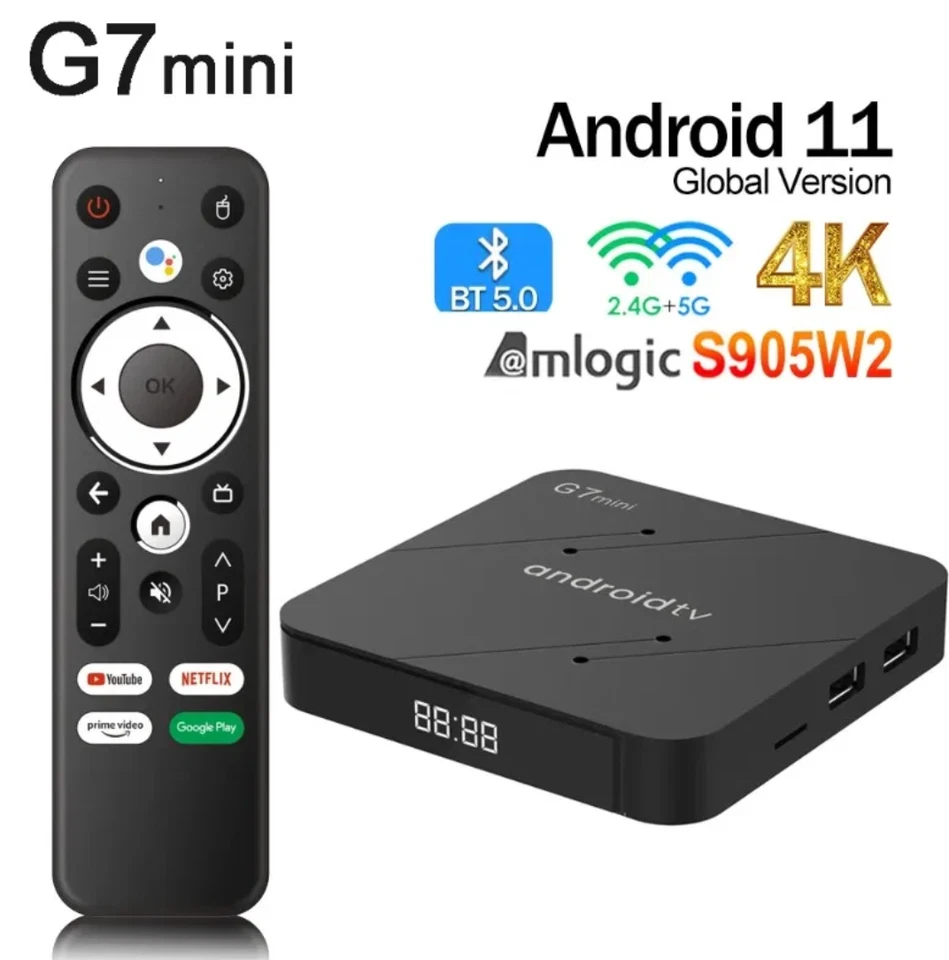 G7 Mini Android 11.0 TV Box - 4K Ultra HD Streaming Media Player - Image 4 of 4