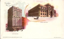 1898 Souvenir of Philadelphia Betz Building & Drexel Institute PA Mail Postcard
