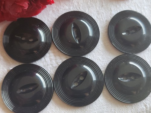 Lot De 8 Boutons Orange Vintage - Flashy 2 Trous Diamètre 2,2 Cm - Ref 3154
