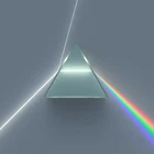 50*30*30mm Rainbow Optical Glass Triple Triangular Prism Physics Teaching 1pc
