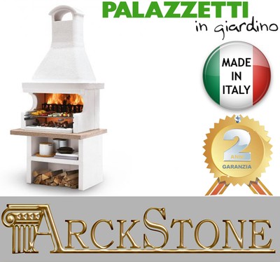 Palazzetti IN Giardino Malibù 2 Barbecue Réfractaire' Bois Grill Ensemble  Einbau | eBay