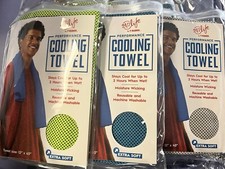 3 Performance Cooling Towel 1 Blue, 1 Grey  1 Green