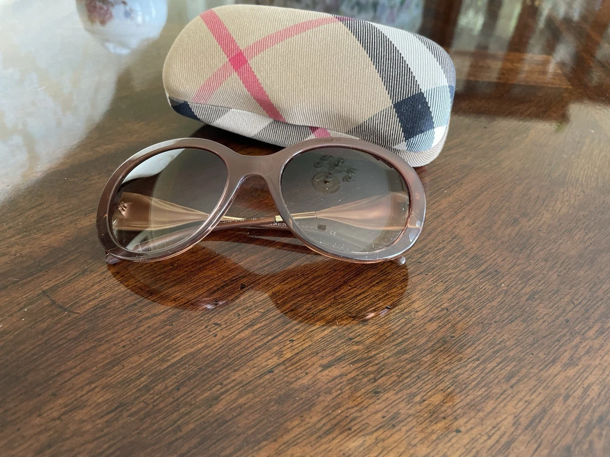 Burberry Women\'s Cat Eye Sunglasses - Translucent Beige Frame, Brown Lenses Burberry Beige Sunglasses for Women for sale | eBay main image 2