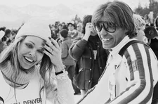 American singer and actress Michelle Phillips and an unspecified m- Old Photo