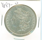 Low AU 1897-O Morgan silver dollar, check this one out!