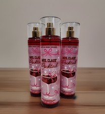3 Pack Set Bath  Body Works Mrs. Claus' Cocktail Fine Fragrance Mist Body Spray