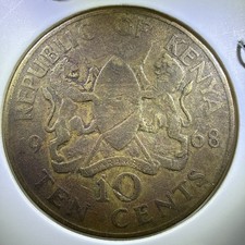 1968 KENYA 10 CENTS