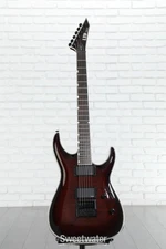 ESP LTD Deluxe MH-1000 EverTune Electric Guitar - Dark Brown Sunburst