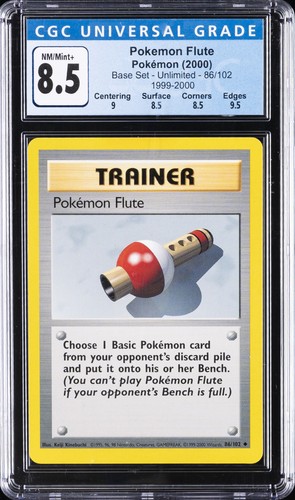 Pokémon Flute graded CGC 8.5 for sale on eBay