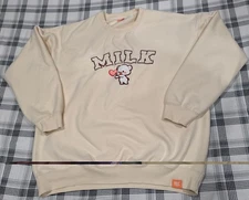 Milk Mocha Bear Crewneck Sweatshirt Unisex 2XL Ivory