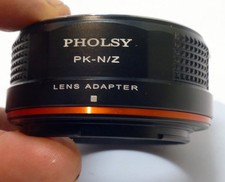 Pholsy Pentax K PK Lens to Nikon Z Mount Camera Lens Mount Adapter M42-N/Z