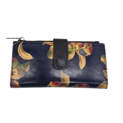 Patricia Nash Nazari Leather Wallet Le Fleur Floral Magnetic Snap Womens