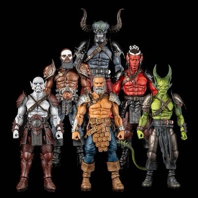 Mythic Legions Four Horsemen All-in Six Armory Gladiators In Hand Free Shipping